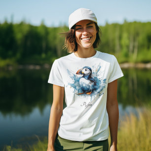Camiseta Aleta azul, personalizable