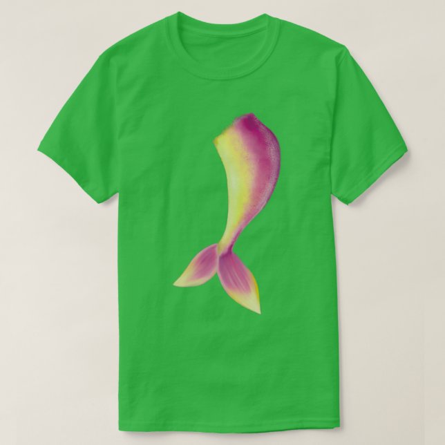Camiseta Aleta caudal rosa y amarilla (Diseño del anverso)