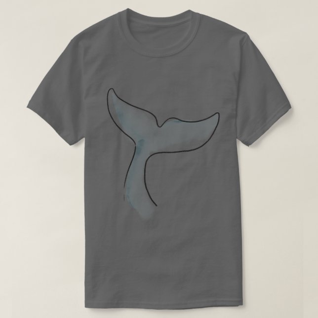 Camiseta Aleta de cola de ballena (Diseño del anverso)
