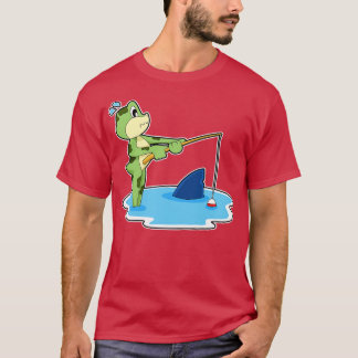 Camiseta Aleta de la barra de pesca de la rana