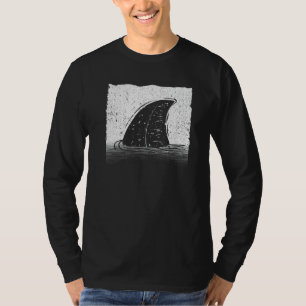 Camiseta Aleta de tiburón genial para hombres y mujeres Tib