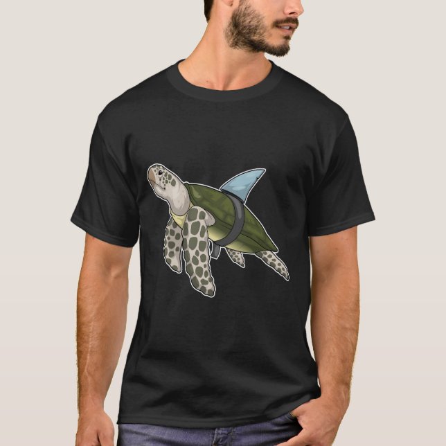 Camiseta Aleta de tiburón tortuga (Anverso)