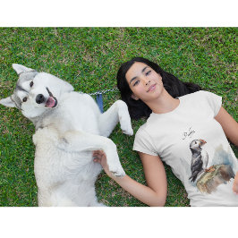 Camiseta Aleta en una acuarela de rock, personalizado