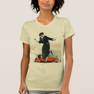 Camiseta Aleta y automóvil descubierto