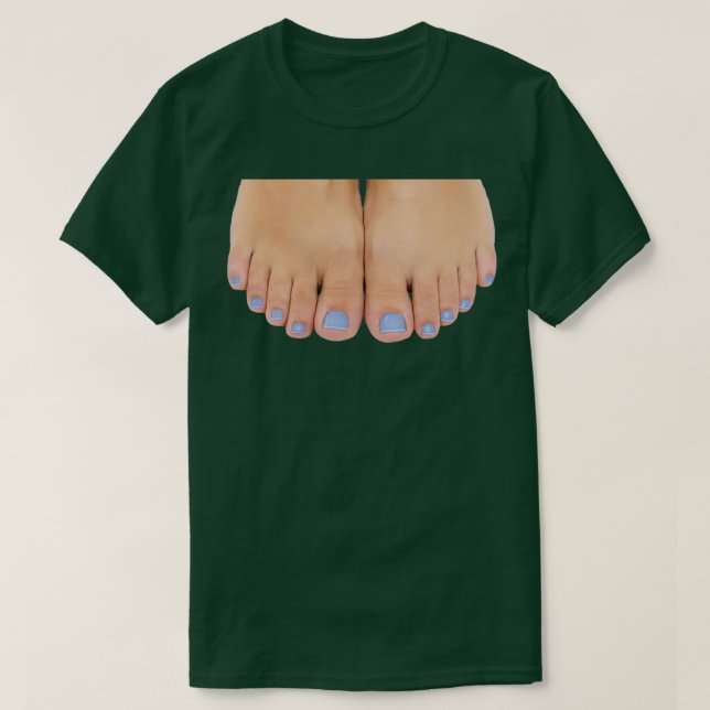 Camiseta Aletas azules (Diseño del anverso)
