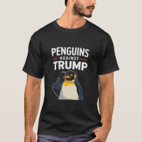 Aletas de pingüino arriba resisten pingüinos contr