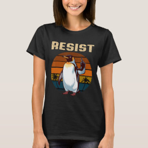 Camiseta Aletas de pingüino resisten divertidos pingüinos c
