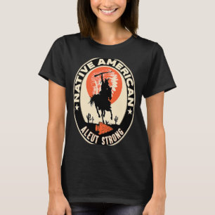 Camiseta Aleut Tribe Nativo Estadounidense Orgullo Indio Re