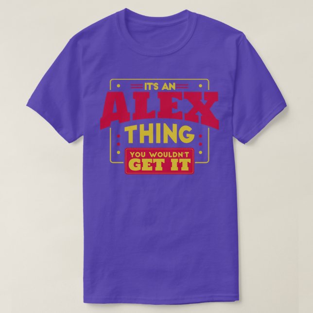 Camiseta Alex (Diseño del anverso)