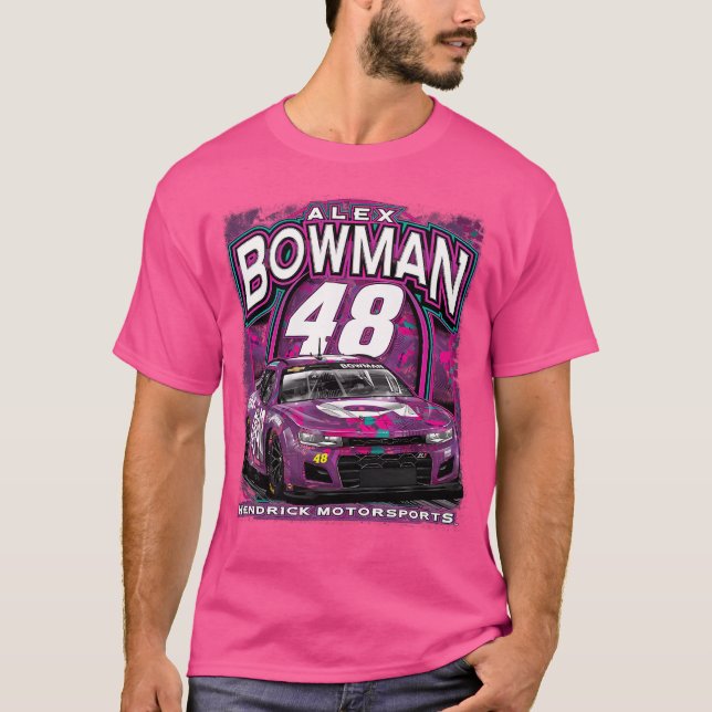 Camiseta Alex Bowman Purple Car (Anverso)