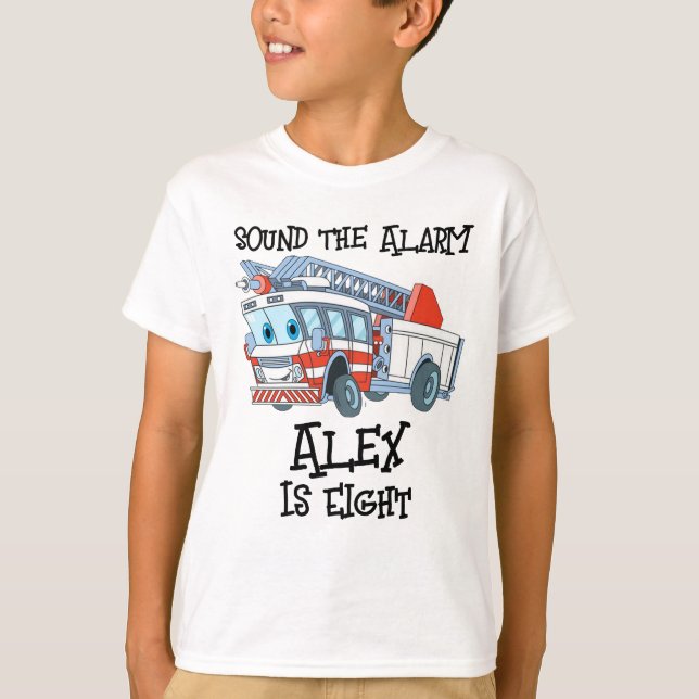 Camiseta Alex tiene ocho años (Anverso)