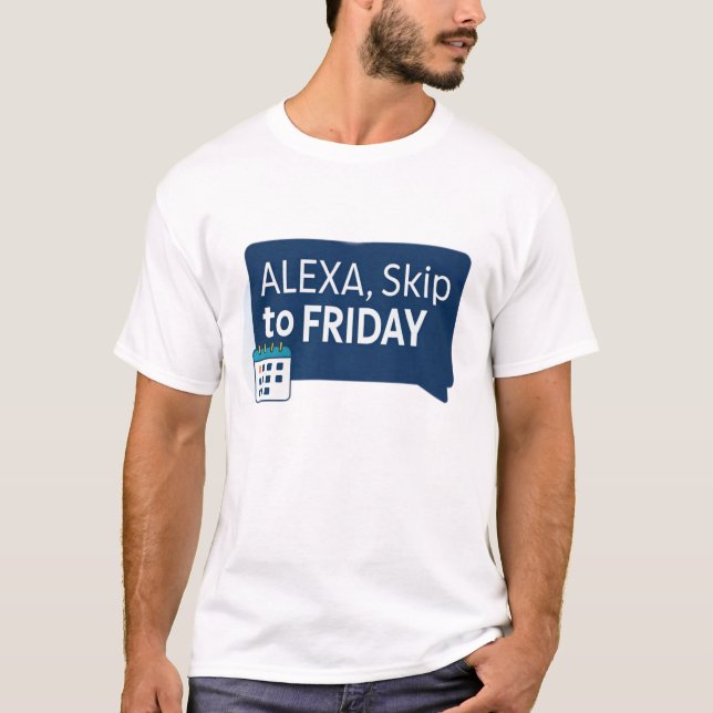 Camiseta Alexa, salta al viernes (Anverso)