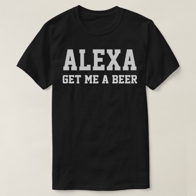 Camiseta ALEXA Tráeme Una Cerveza (Diseño del anverso)