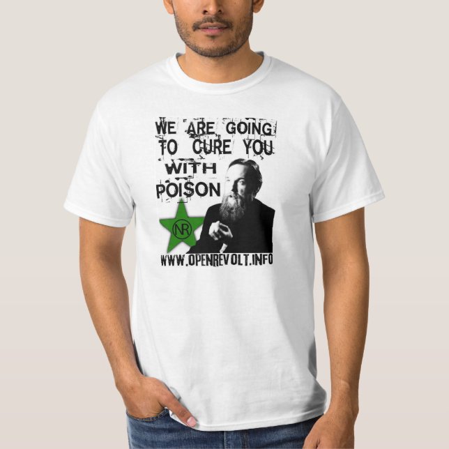 Camiseta Alexander Dugin:  ¡Le curaremos con el veneno! (Anverso)