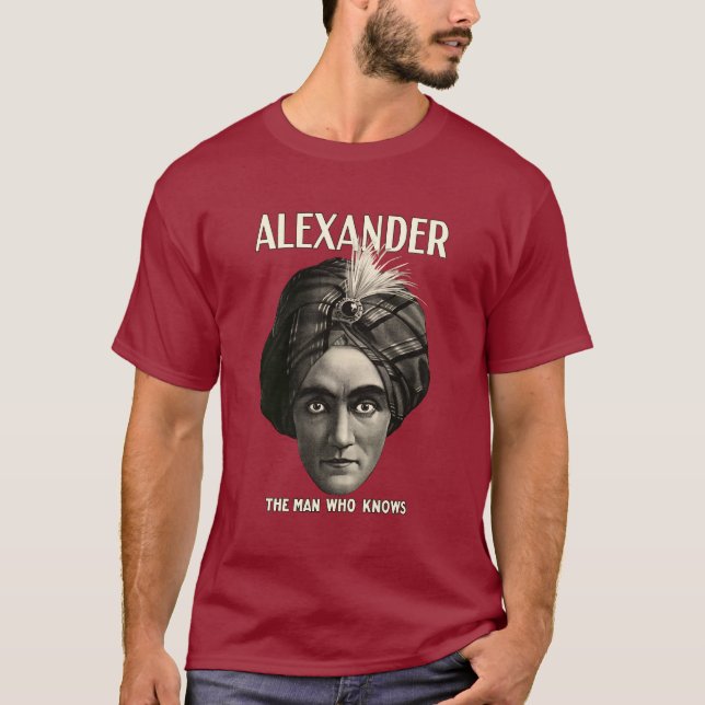 Camiseta Alexander - el hombre que sabe (Anverso)
