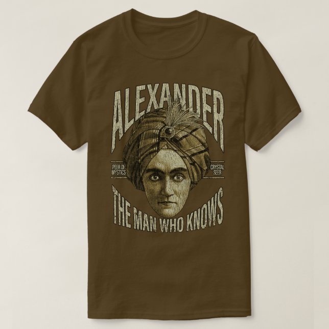 Camiseta Alexander el hombre que sabe 1915 (Diseño del anverso)