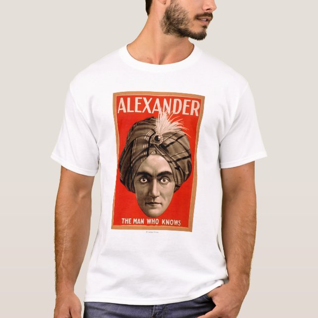 Camiseta Alexander el hombre que sabe el poster mágico (Anverso)