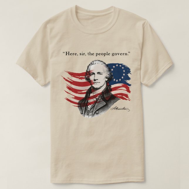Camiseta Alexander Hamilton (Diseño del anverso)