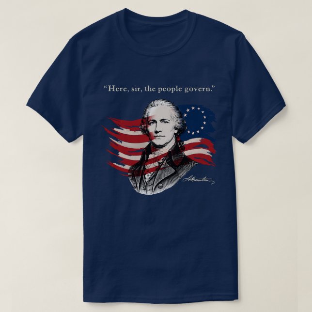 Camiseta Alexander Hamilton (Diseño del anverso)