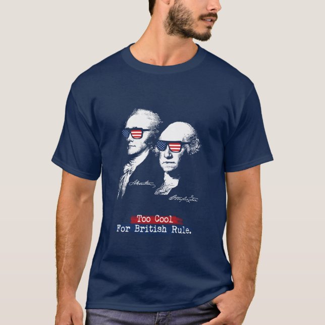 Camiseta Alexander Hamilton, George Washington - (Anverso)