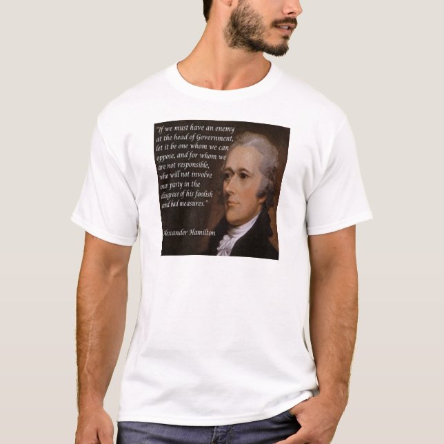 Camiseta Alexander Hamilton "Líder Enemigo" Regalo (Anverso)