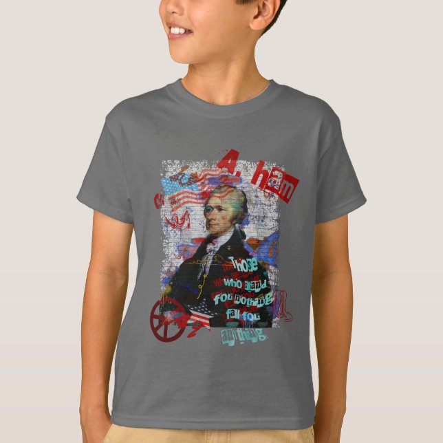Camiseta Alexander Hamilton los que representan nada arte (Anverso)