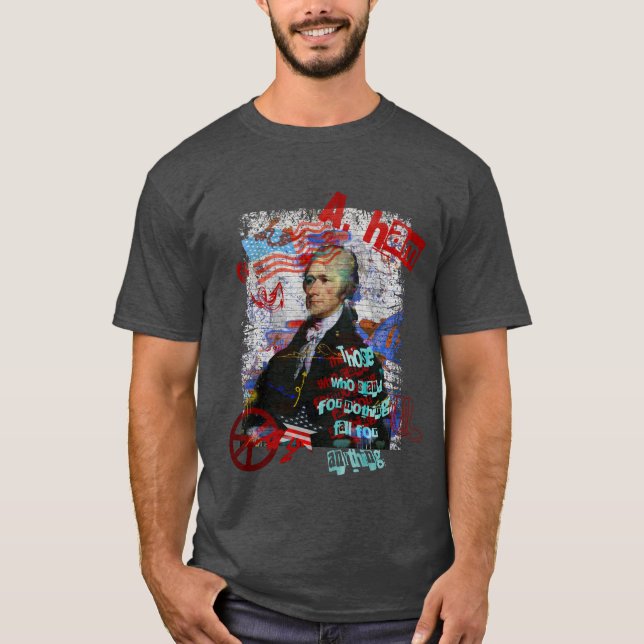 Camiseta Alexander Hamilton los que representan nada arte (Anverso)