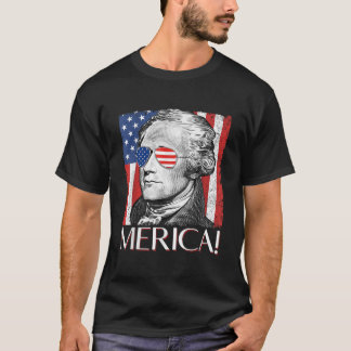 Camiseta Alexander Hamilton Merica Patriot American Flag 4t