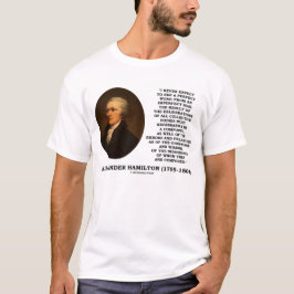 Camiseta Alexander Hamilton nunca cuenta con cita perfecta