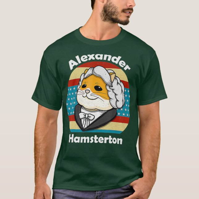 Camiseta Alexander Hamilton Retro Hamster Alexander (Anverso)
