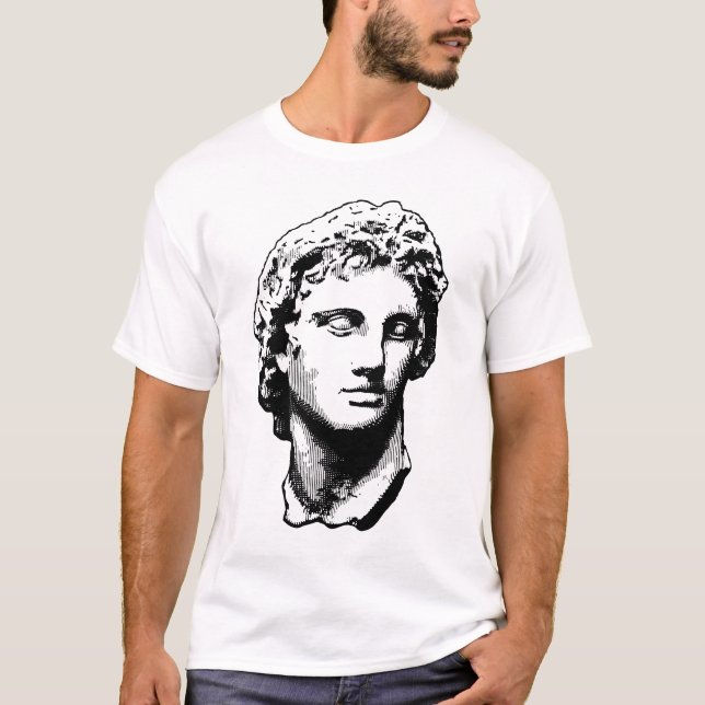 Camiseta Alexander la gran estatua (Anverso)