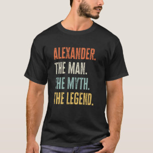 Camiseta Alexander The Best Man Mymyth Legend Mejor Nombre