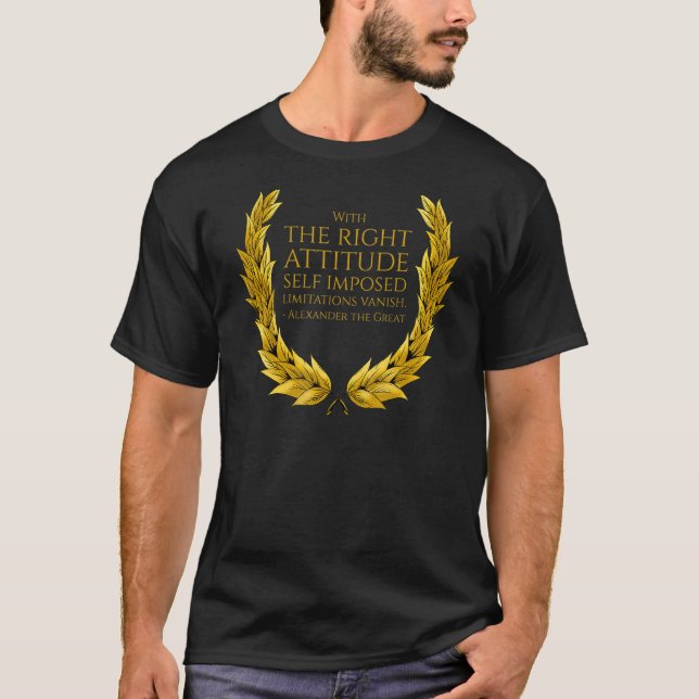 Camiseta Alexander The Great Motivational Anciational Greek (Anverso)