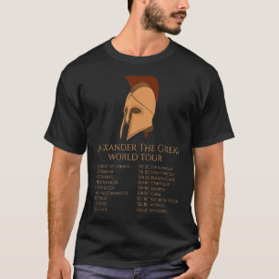 Camiseta Alexander The Great World Tour Ancient Greek Hist