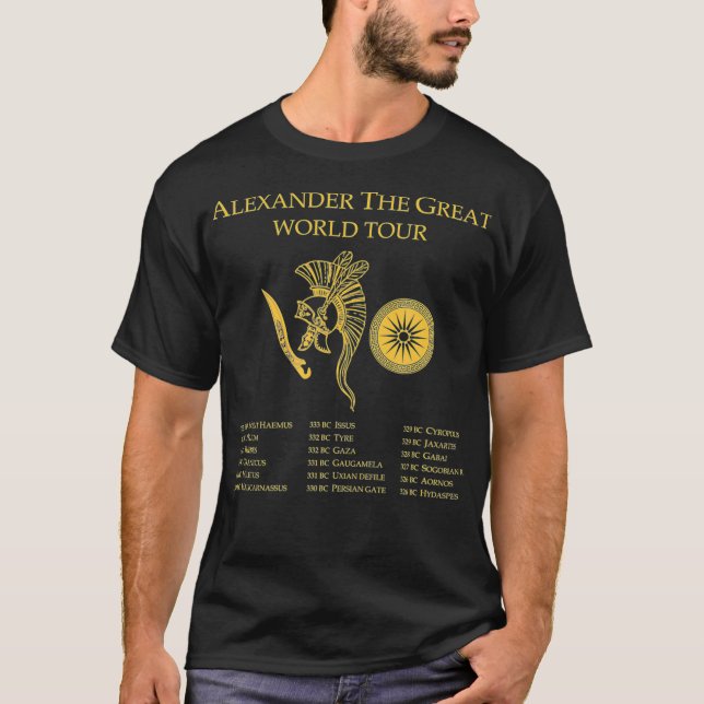 Camiseta Alexander The Great World Tour Ancient Greek Hist (Anverso)