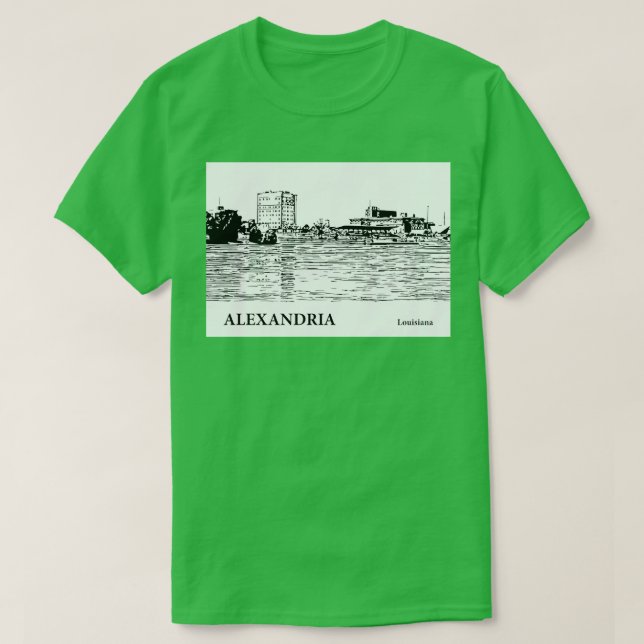 Camiseta Alexandria Louisiana TShirt - 2 (Diseño del anverso)