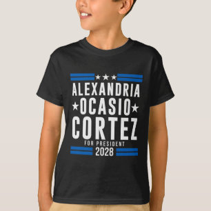 Camiseta Alexandria Ocasio Cortez Para Presidente 2028, Aoc