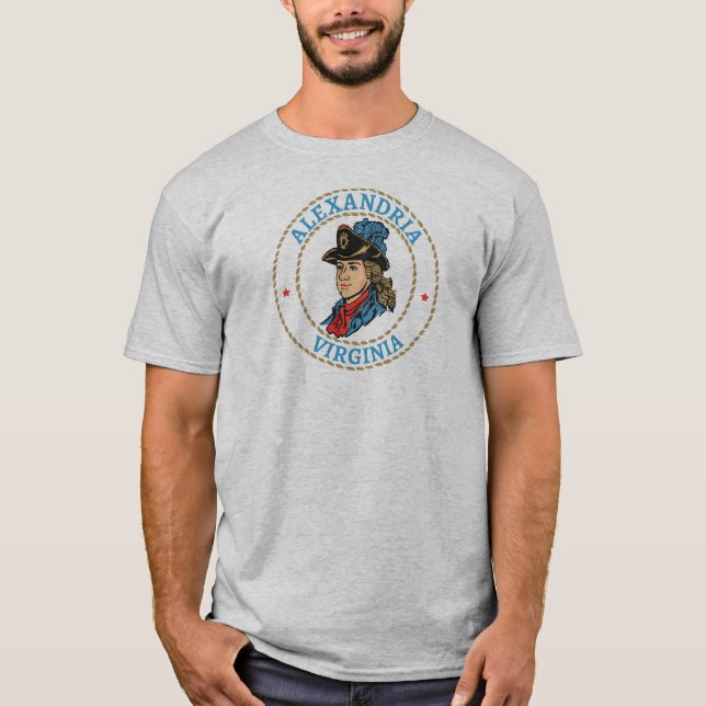 Camiseta Alexandria Virginia Colonial (Anverso)