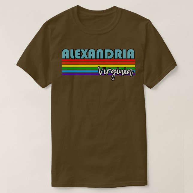 Camiseta Alexandria Virginia Orde Alexandria Regalo LGBT LG (Diseño del anverso)