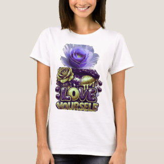 Camiseta AlexDizaine Rosa Azul Ama a Ti Misma Mujer Doble