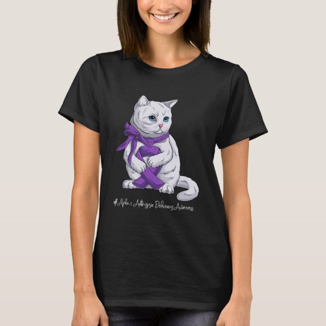 Camiseta Alfa 1 Mes de Conciencia sobre la Deficiencia Anti (Anverso)
