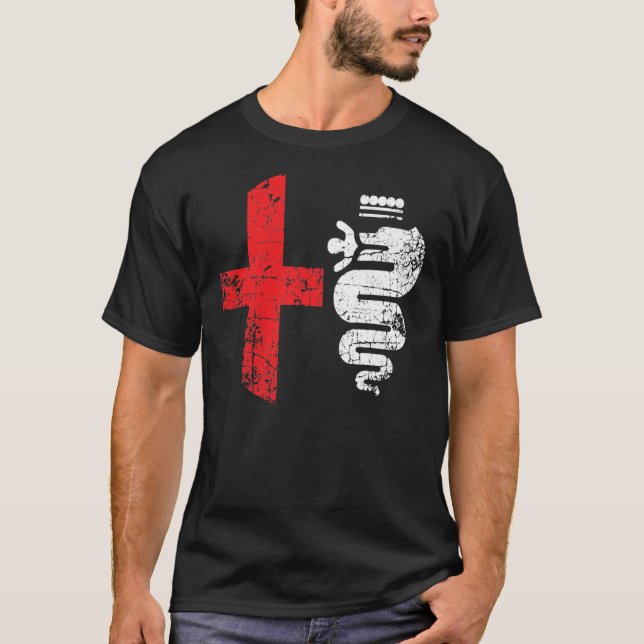 Camiseta Alfa Car Drivers Stylish Grunge Logo Classic T-Shi (Anverso)