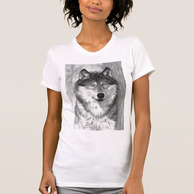 Camiseta alfa del lobo (Anverso)
