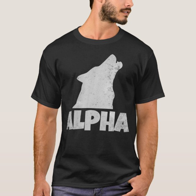 Camiseta Alfa Lone Wolf Pack Miembro de Wildlife Howling (Anverso)
