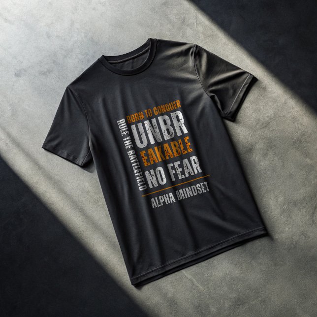 Camiseta Alfa Mindset inquebrantable - Gimnés de a (Subido por el creador)