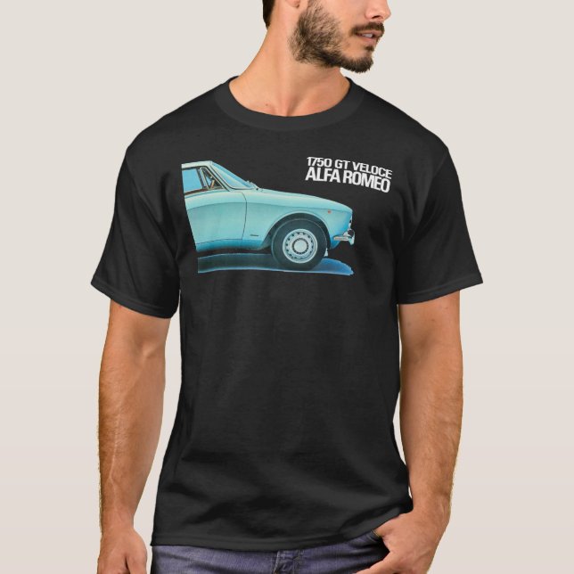 Camiseta ALFA ROMEO 1750 GT VELOCE BERTONE Classic T-Shirt (Anverso)