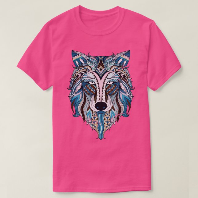 Camiseta Alfa Wolf Ethnic Wolf (Diseño del anverso)