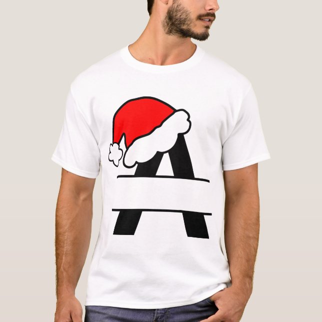 Camiseta Alfabetización de diseño 'A' de Navidades de Guay  (Anverso)