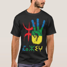 Camiseta alfabeto amazigh hand y yaz - imazighn 