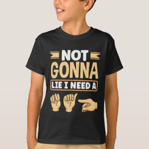 Camiseta Alfabeto Asl Lenguaje de Señas Americano Profesor 